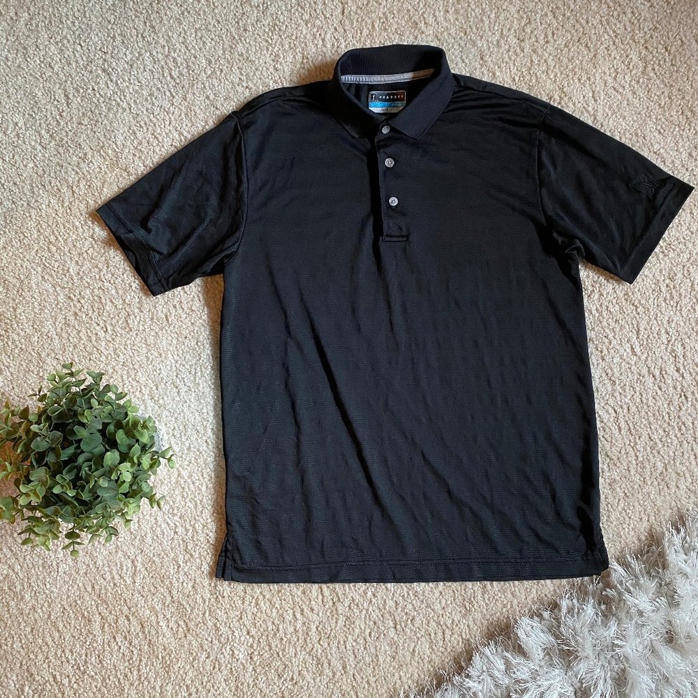 Men's Black PGA Tour Golf Polo sz Small